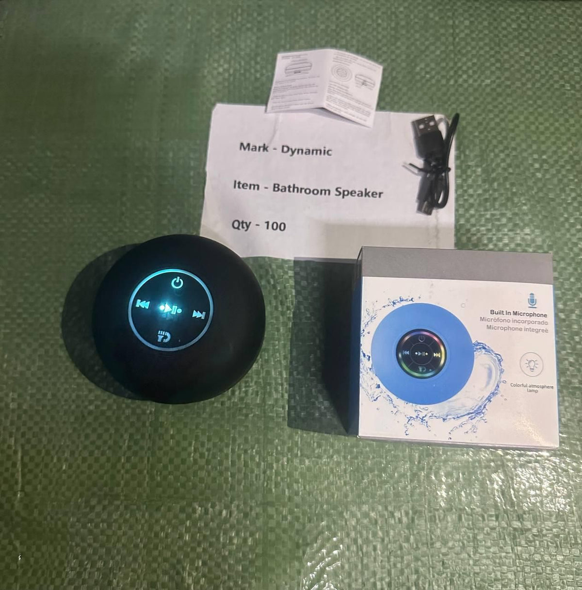 Large Suction Cup Waterproof Bluetooth Speaker