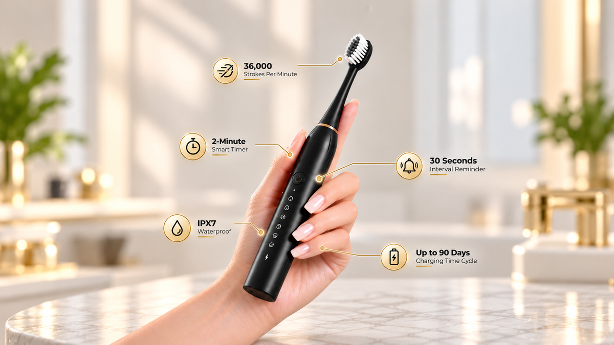 Sonic Electric Toothbrush Set